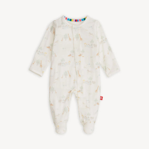 Magnetic Footie - White Serene Safari