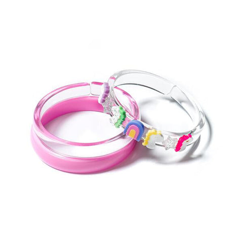 Unicorn & Stars Pink Bangles