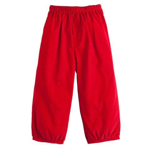Banded Pants - Red Corduroy