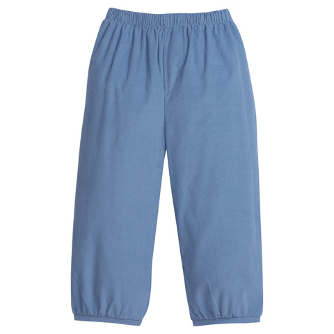 Banded Pull on Pant - Stormy Blue Corduroy