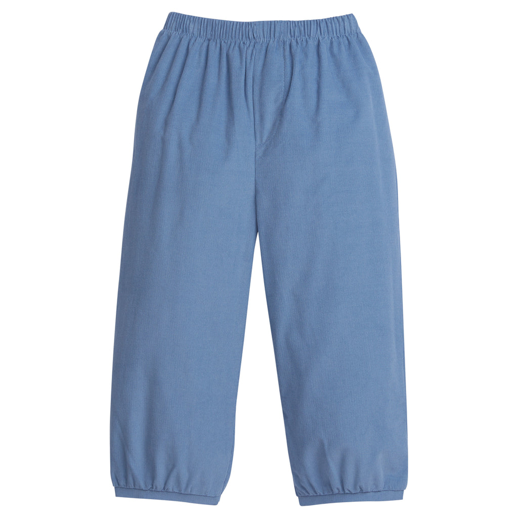 Banded Pants - Stormy Blue Corduroy