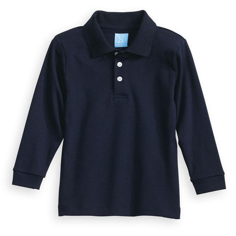 Long Sleeve Solid Pima Polo