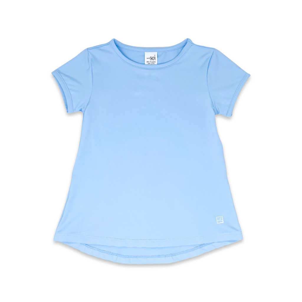 Bridget Basic Tee - Cotton Candy Blue