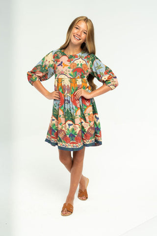 Autumn Dress - Salmon Rose