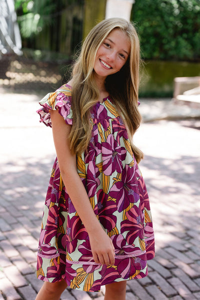 Ellen Dress - Violet Bloom