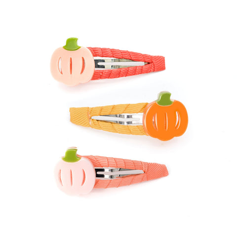 Pumpkin Trio Snap Clips