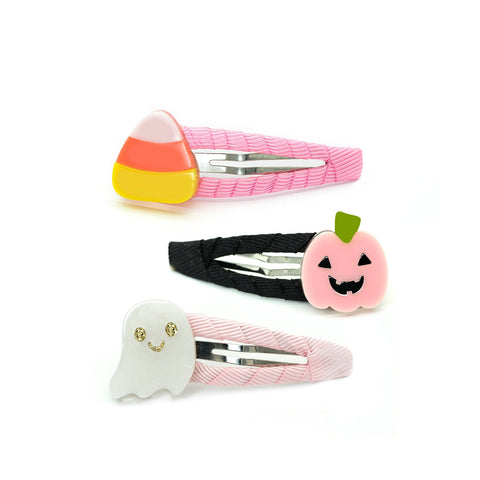 Ghost, Pumpkin, Candy Corn Snap Clips