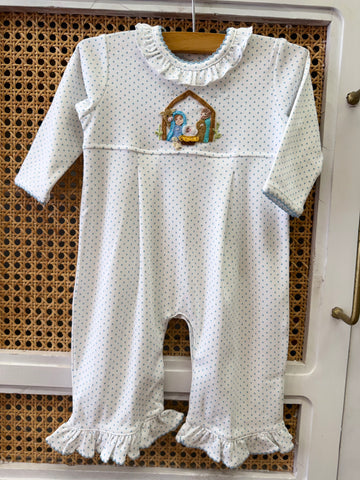 Nativity Coverall with Ruffle