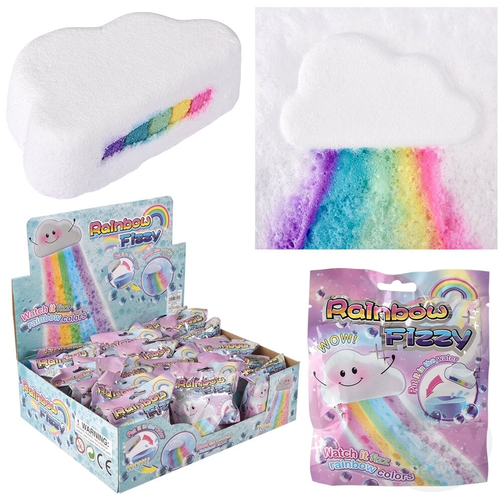 Rainbow Fizzy Cloud Bath Bomb