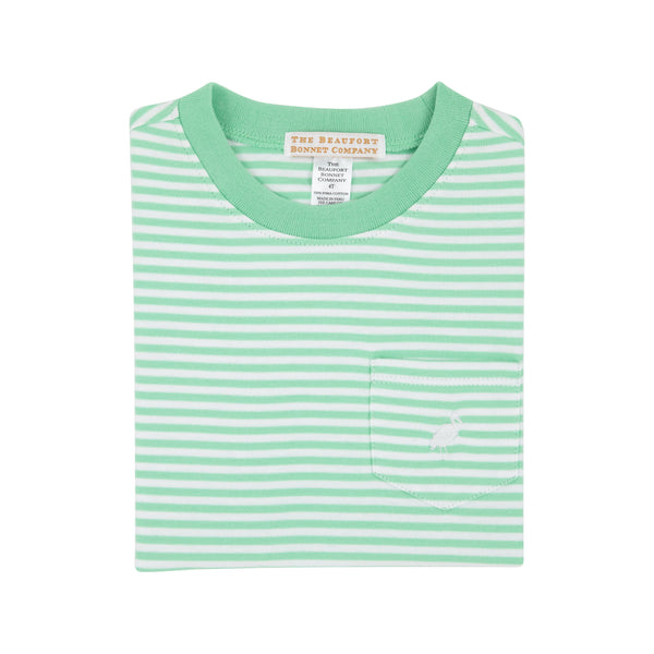 Carter Crewneck - Grace Bay Green Stripe