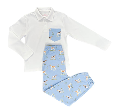 Carter Pant Set - Puppy Dog Tails