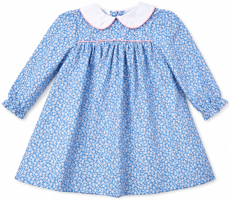 Long Sleeve Dress - Daisy Print