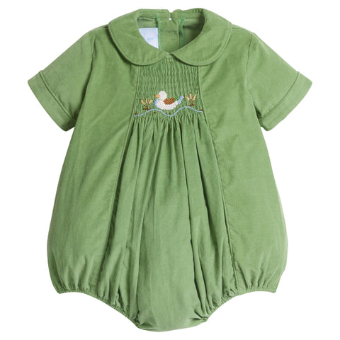 Chest Smocked Bubble - Mallard