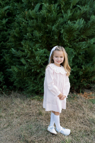 Chloe Dress - Blessings Pink Batiste