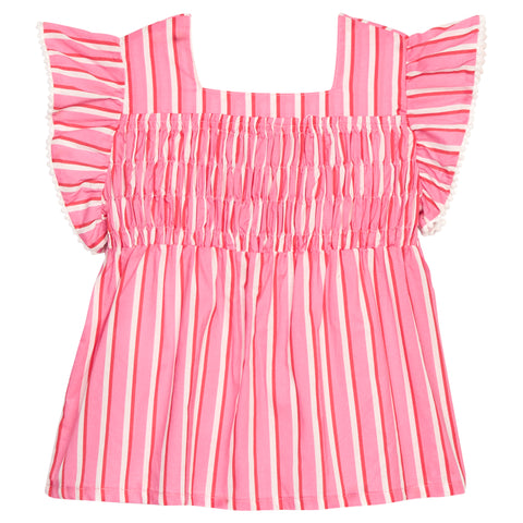 Chloe Top - Saltwater Taffy Stripe