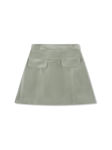 Claire Skirt - Leyland Green Velvet