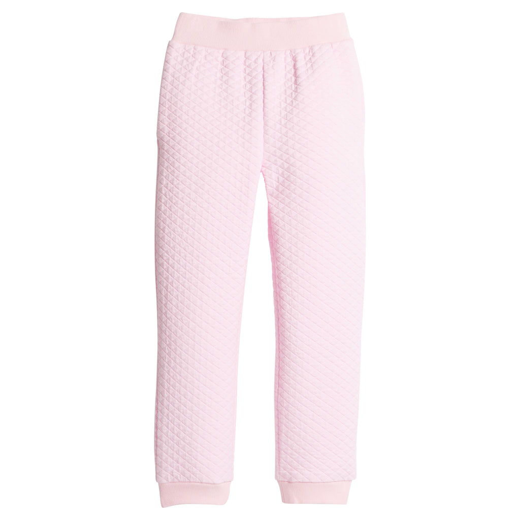 Classic Quilted Joggers - Light Pink