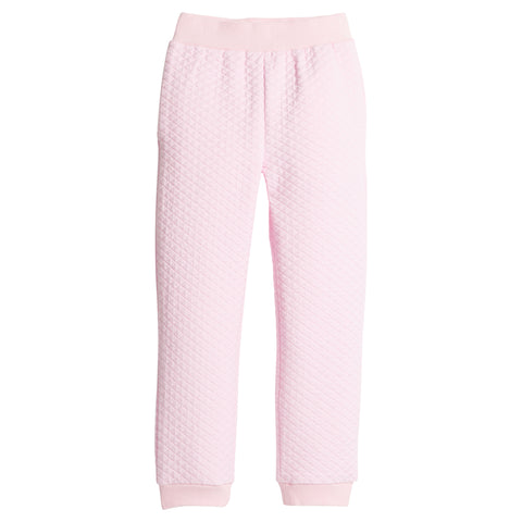Classic Quilted Joggers - Light Pink