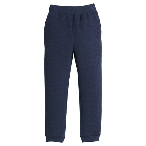 Classic Quilted Joggers - Navy