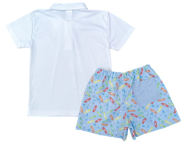 Conrad Shorts - Blue Crayon