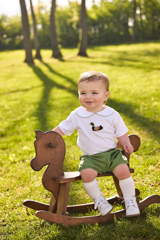 Crochet Peter Pan Shirt - Mallard