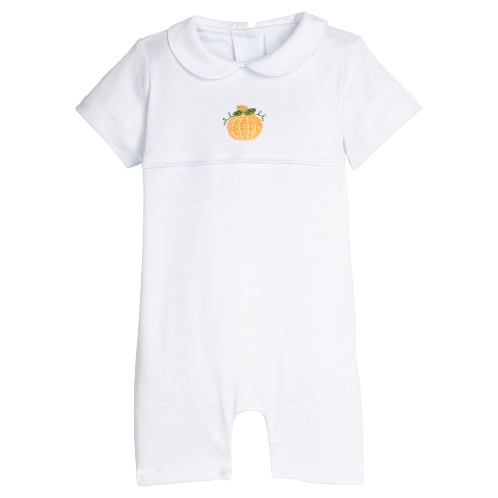 Crochet Ream Romper - Pumpkin