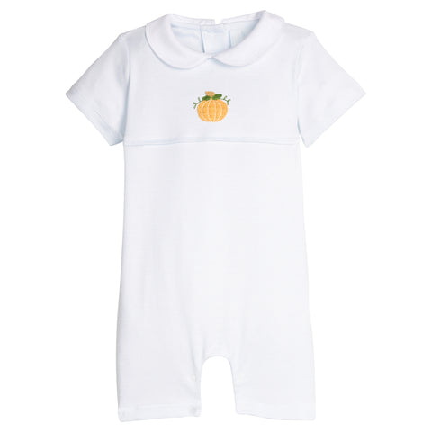 Crochet Ream Romper - Pumpkin