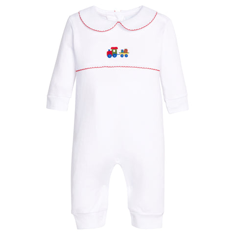 Crochet Playsuit - Holiday Train