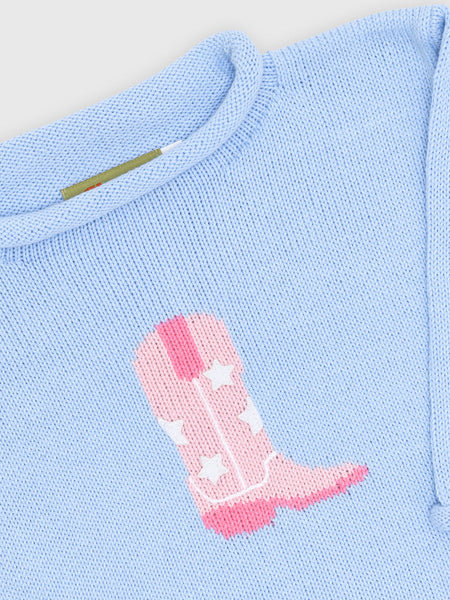 Roll Neck Sweater - Cow Girl Boot