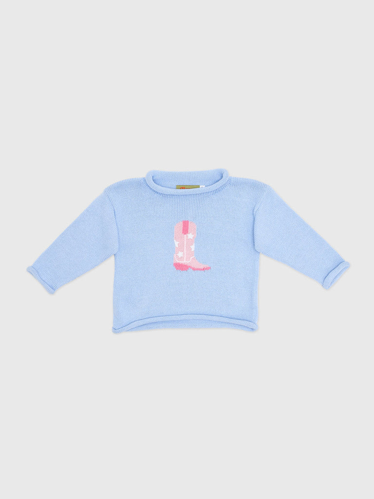 Roll Neck Sweater - Cow Girl Boot