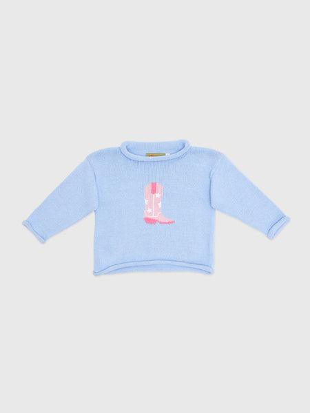 Roll Neck Sweater - Cow Girl Boot