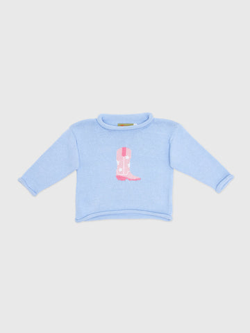 Roll Neck Sweater - Cow Girl Boot