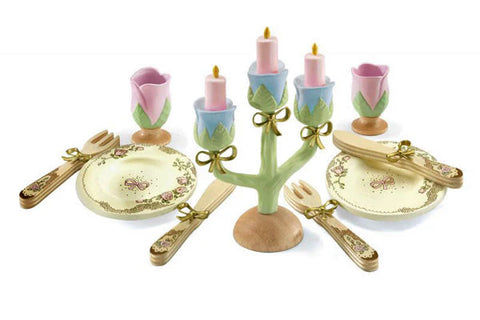 Wooden Role Play Princesses' Dishes