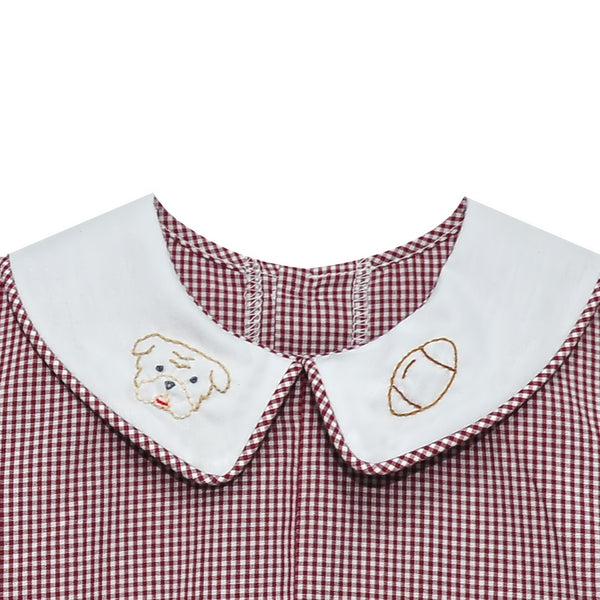 Bulldog Maroon/Grey Boy Bubble