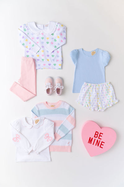 Maude's Ruffle Cassidy Comfy Crewneck - We Heart You