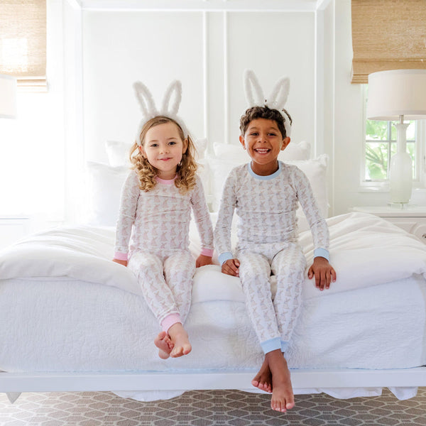 Grayson Pajama Pant Set - Easter Bunnies Blue