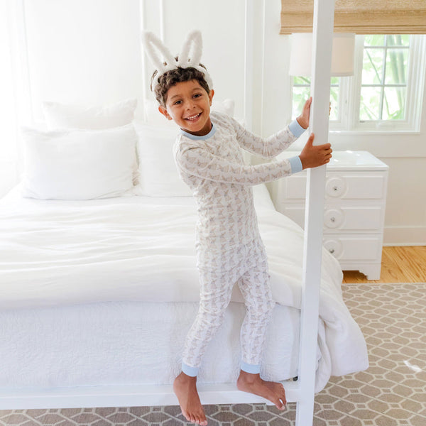 Grayson Pajama Pant Set - Easter Bunnies Blue