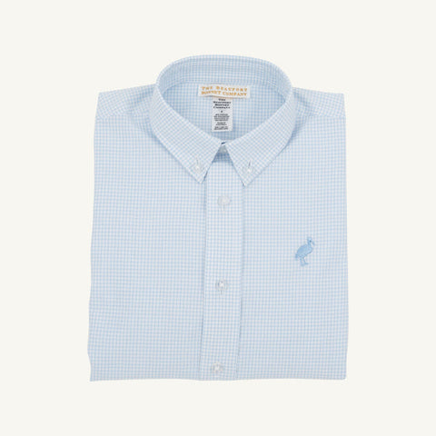 Dean's List Dress Shirt - Barrington Blue Mini Windowpane