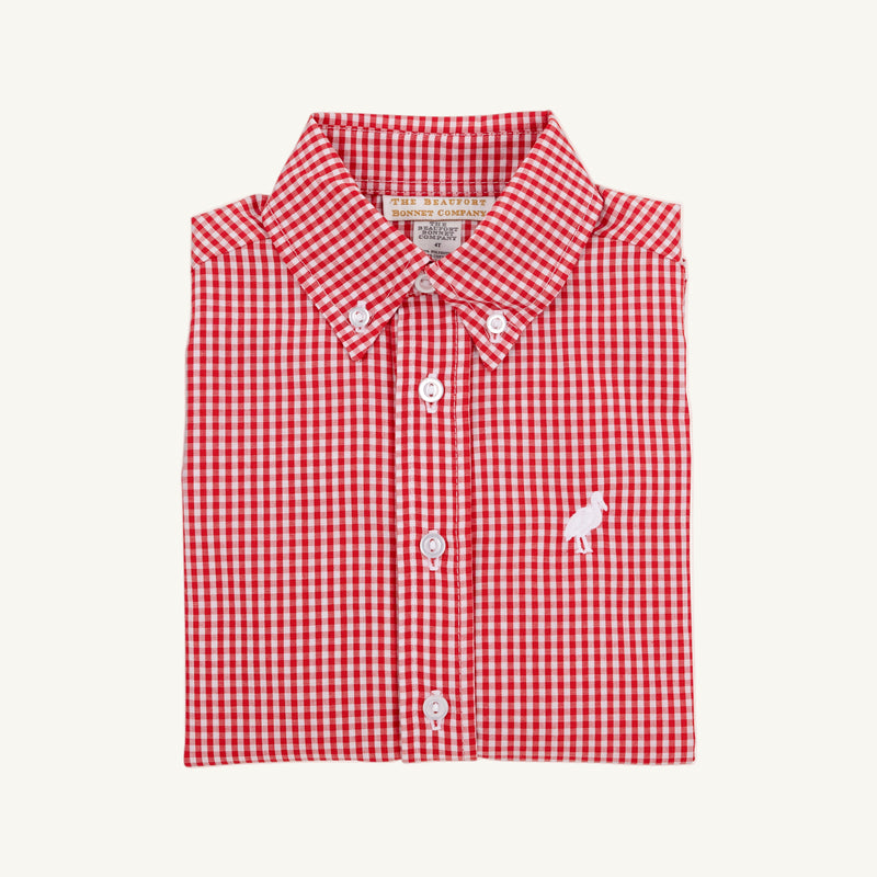 Dean's List Dress Shirt - Richmond Red Gingham