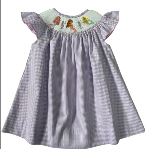 Mermaid Smocked Bishop Dress