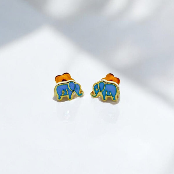 Elephant Tiny Stud Earrings