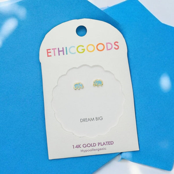 Elephant Tiny Stud Earrings