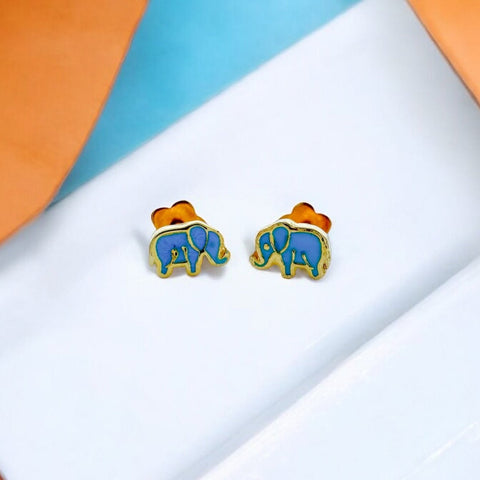 Elephant Tiny Stud Earrings