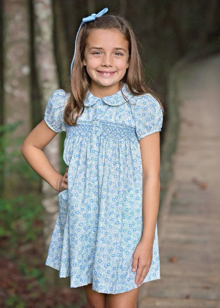 Smocked Dress, Ella Floral