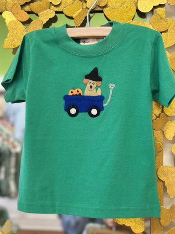 Dog w/ Hat and Pumpkin Wagon SS T-shirt