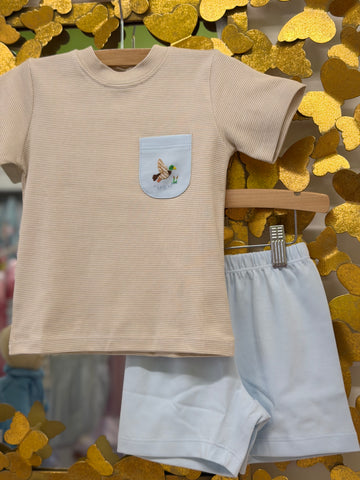 Up Up & Away Pocket Tee & Short Set