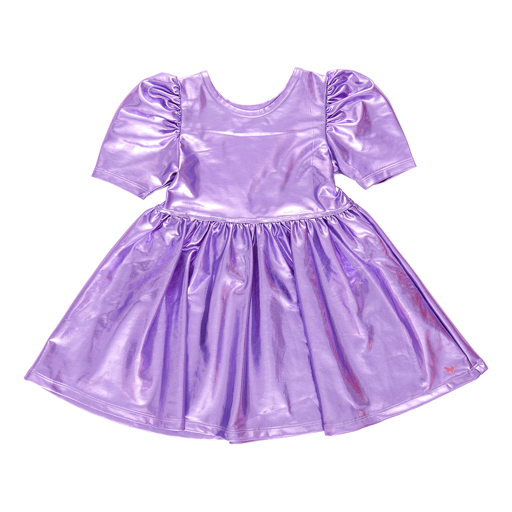 Lame Laurie Dress - Purple Sparkle