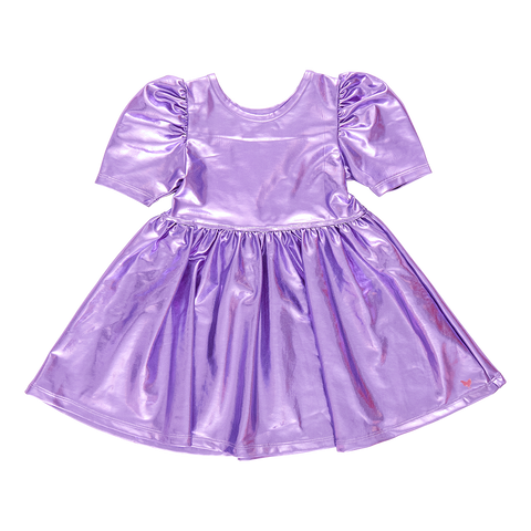 Lame Laurie Dress - Purple Sparkle