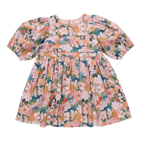 Evelyn Dress - Watercolor Floral