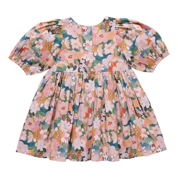 Evelyn Dress - Watercolor Floral